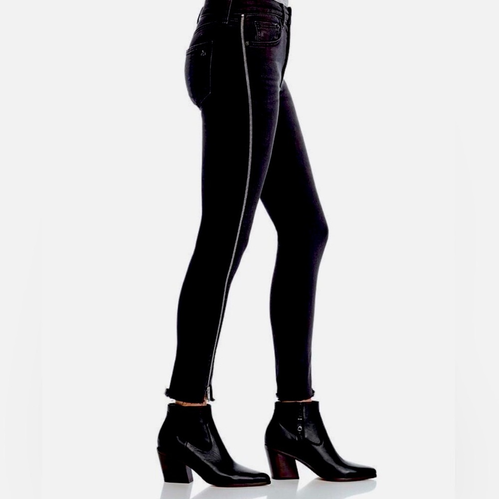 Rag and Bone Nina zipper low rise skinny jeans